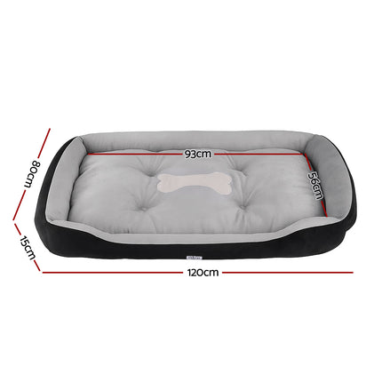 i.Pet Pet Bed Dog Bed Soft PP Cotton Mat Sleeping Comfy Cushion Washable Extra Large