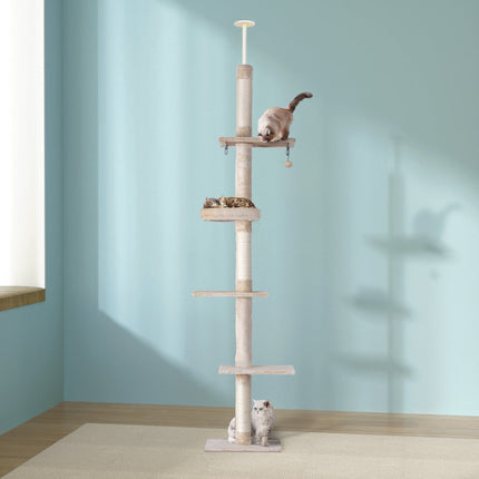 Beige/White 290cm Floor to Ceiling