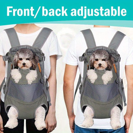 Gray Black outdoor pet backpack, dog backpack, pet carrier, outdoor dog gear, pet travel, dog transportation, Australia pet carrier, small dog backpack, medium dog carrier, breathable pet backpack