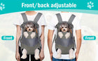 Gray Black outdoor pet backpack, dog backpack, pet carrier, outdoor dog gear, pet travel, dog transportation, Australia pet carrier, small dog backpack, medium dog carrier, breathable pet backpack