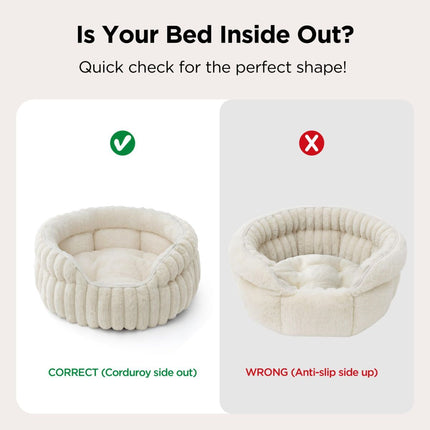 Fluffy Round Cat Bed