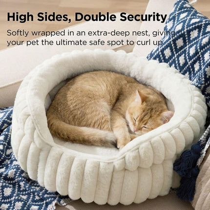 Fluffy Round Cat Bed