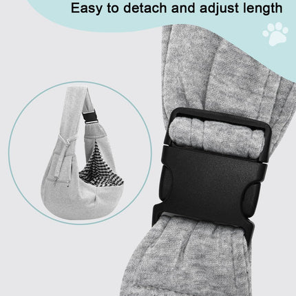 Grey Dog Carrier Bag Small Dog Carrier Sling Pet Travel Bag Australia