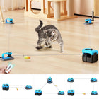 Interactive Cat Toy Automatic Cat Toy Manual Cat Toy DIY Feather Mouse Toy Cat