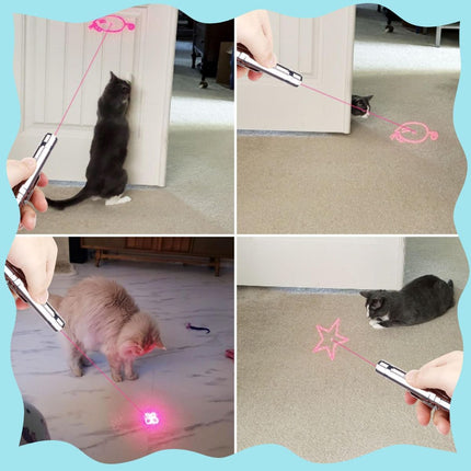 Indoor Cat Toy USB Rechargeable Cat Toy 7 Mode Cat Toy Cat And Dog Interactive