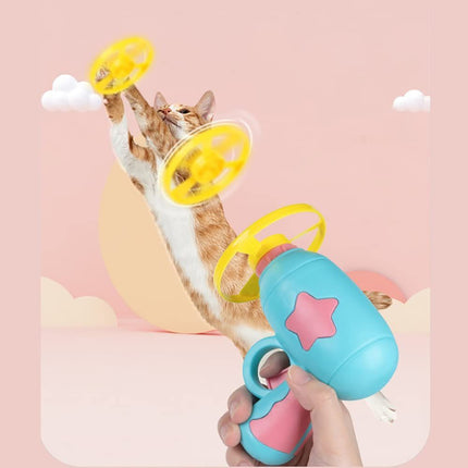 Cat Toy Cat Launcher Flying Disc Toy Cat Play Pet Toy Cat Entertainment