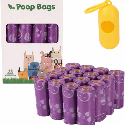 Dog Poop Bags with Dispenser – Strawberry Scented Biodegradable
