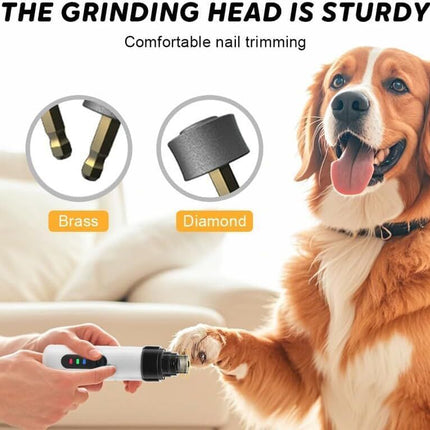 Pet products Silent Groom Pro Nail Grinder, 2025 New Dog Nail Trimmer, USB Rechargeable Pet Nail Grinder, Dog Nail Trimmers, Pet Paws Grooming Smoothing Tool