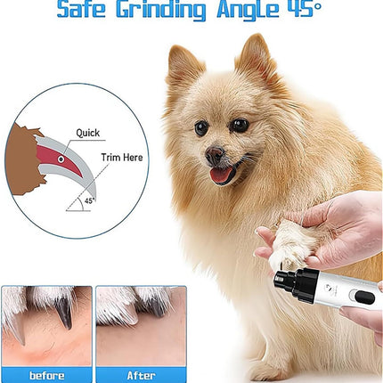 Pet products Silent Groom Pro Nail Grinder, 2025 New Dog Nail Trimmer, USB Rechargeable Pet Nail Grinder, Dog Nail Trimmers, Pet Paws Grooming Smoothing Tool