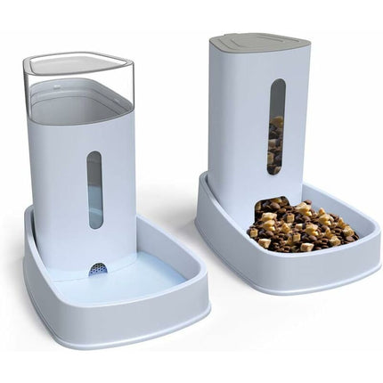 Automatic Water/Dog Feeder Fountain - 3.8L X 2 Pieces - Dog/Cat/Dog Food Feeders And Waterers Accessories Cat/Dog/Pet