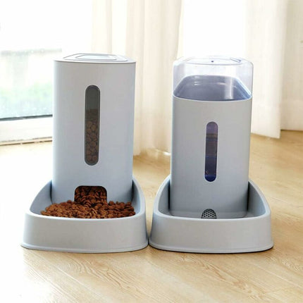 Automatic Water/Dog Feeder Fountain - 3.8L X 2 Pieces - Dog/Cat/Dog Food Feeders And Waterers Accessories Cat/Dog/Pet