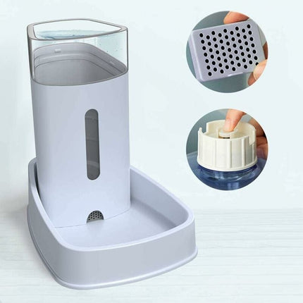 Automatic Water/Dog Feeder Fountain - 3.8L X 2 Pieces - Dog/Cat/Dog Food Feeders And Waterers Accessories Cat/Dog/Pet