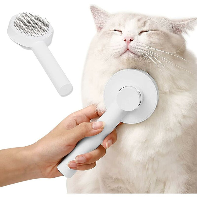 Cat Brush, Self-Cleaning Cat Brush, Pet Hair Brush, Dog And Cat Brush Grooming Comb For Anti-Hair Brush For Pets