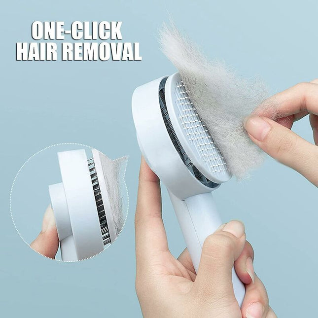 Cat Brush, Self-Cleaning Cat Brush, Pet Hair Brush, Dog And Cat Brush Grooming Comb For Anti-Hair Brush For Pets