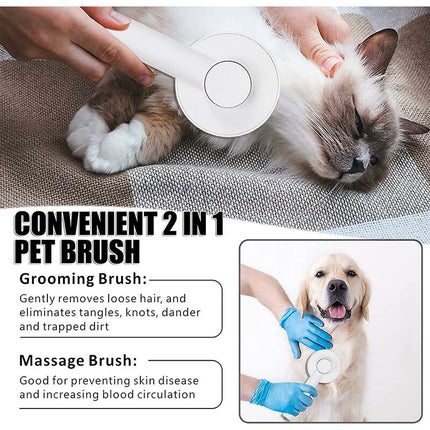 Cat Brush, Self-Cleaning Cat Brush, Pet Hair Brush, Dog And Cat Brush Grooming Comb For Anti-Hair Brush For Pets