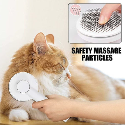 Cat Brush, Self-Cleaning Cat Brush, Pet Hair Brush, Dog And Cat Brush Grooming Comb For Anti-Hair Brush For Pets