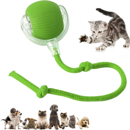 Interactive Cat Toy Ball Electronic Automatic with 3 Modes, Compatible with Cats, Green