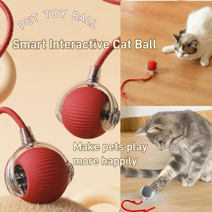 Interactive Cat Toy Ball Electronic Automatic with 3 Modes, Compatible with Cats, Green