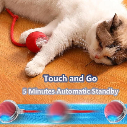 Interactive Cat Toy Ball Electronic Automatic with 3 Modes, Compatible with Cats, Green