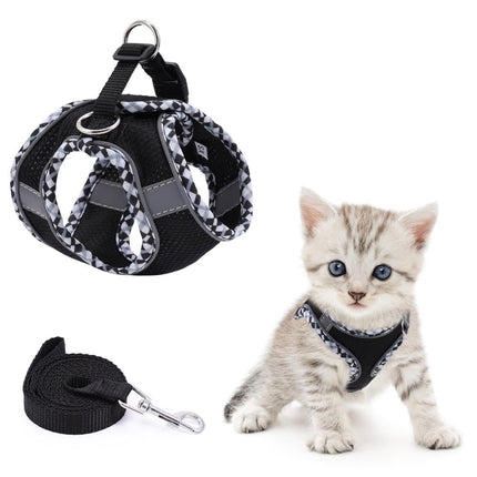 Reflective Dog & Cat Harness with Leash