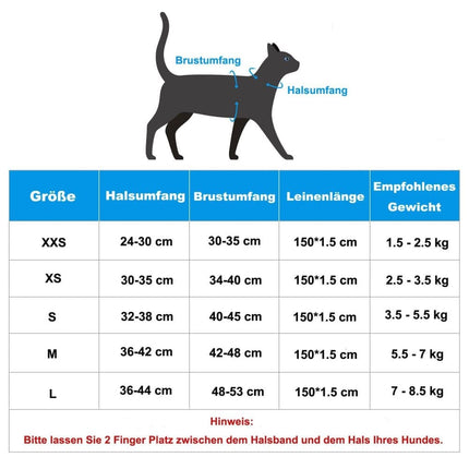 Reflective Dog & Cat Harness with Leash