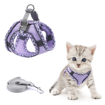 Reflective Dog & Cat Harness with Leash