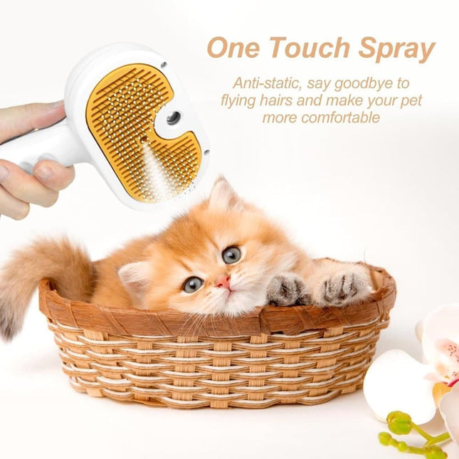 Pet Brush for Dogs and Cats, 20x11.5x8 cm, Effective Pressure Brush for Pet Fur Care