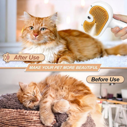 Pet Brush for Dogs and Cats, 20x11.5x8 cm, Effective Pressure Brush for Pet Fur Care