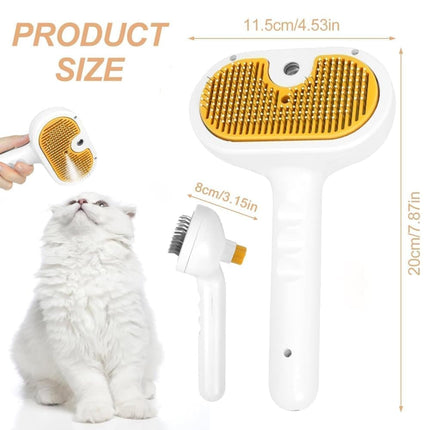 Pet Brush for Dogs and Cats, 20x11.5x8 cm, Effective Pressure Brush for Pet Fur Care