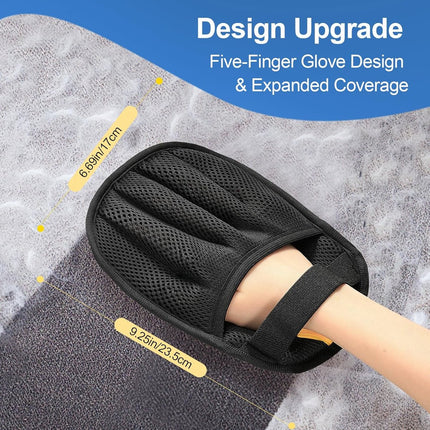 cat hair remover - Pet hair remover - 2 pieces pets - Gloves for animal hair - Five-finger electrostatic gloves with animal hair