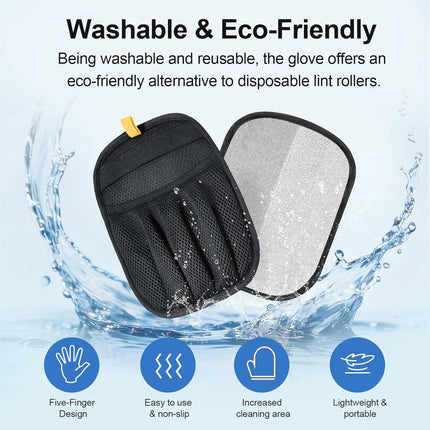 cat hair remover - Pet hair remover - 2 pieces pets - Gloves for animal hair - Five-finger electrostatic gloves with animal hair