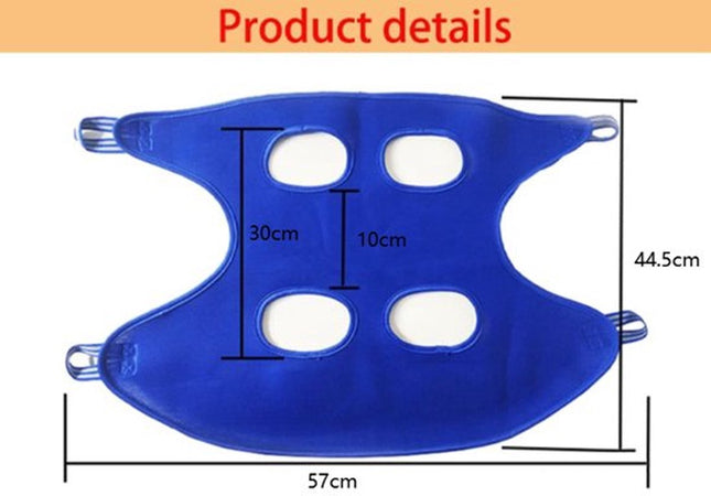 Cat, Dog Hanging Bag - 11-Piece Pet Grooming Hammock - For Easy Nail Trimming - Size S - Pet Hammock - Pet Grooming - Pet Care Hammock - Pet Nail Trimming Harness - 57x44.5 Cm - Blue