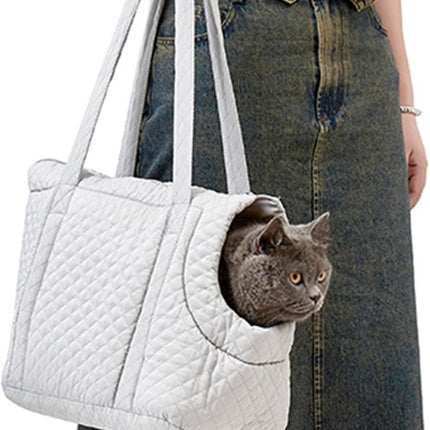 Pet Carrier - Small Portable Pet Carrier - Lightweight Cotton Winter Pet Carrier - Take Your Pet With You - Suitable for Cats, Puppies and Kittens