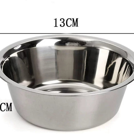 4-Pack Stainless Steel Food and Water Bowls for Cats and Dogs - Pet Food and Water Bowls - Pet Bowls - For Large, Medium, and Small Dogs - Kitten Bowls - Puppy Bowls