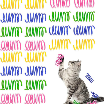 Cat Feather Toys - 24 Feather Toys - Cat Feather Toys - Toy Feathers - Pet Novelty Toys - Colorful Feathers - Feathers for Cats