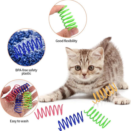 Cat Feather Toys - 24 Feather Toys - Cat Feather Toys - Toy Feathers - Pet Novelty Toys - Colorful Feathers - Feathers for Cats