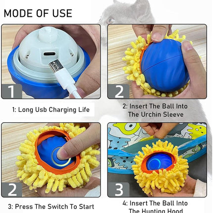 Play mat - Educational cat toy - USB automatic cat toy with three settings - 1 item