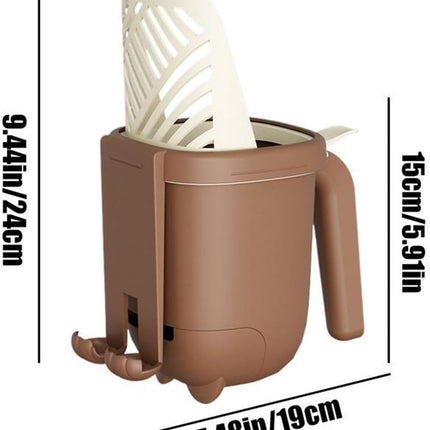 Cat Litter Scoop - Large Capacity - Cat Litter Scoop and Cat Poop Box 2-in-1 - Cleaning Tool - 1 Pack