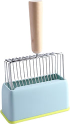 Cat Litter Scoop - Metal Scoop for Large Cats - with Foot - Living Room - Blue - 1 Pack