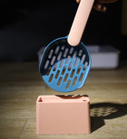 Cat Litter Scoop with Holder - Cat Litter Scoop - Cat Litter Sieve - Cat Litter Accessories - Cat Toilet Scoop - Feces Scoop - Pet Supplies - Cat Litter Care - Cat Litter Sieve Scoop - Dark Blue - 1 Piece