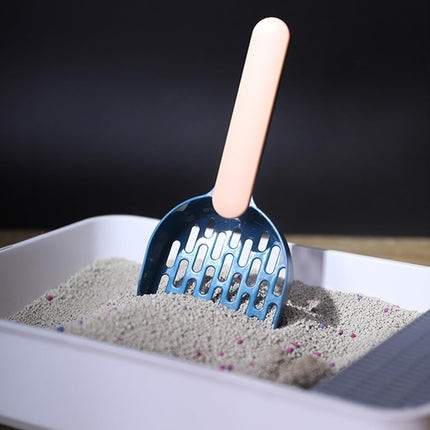 Cat Litter Scoop with Holder - Cat Litter Scoop - Cat Litter Sieve - Cat Litter Accessories - Cat Toilet Scoop - Feces Scoop - Pet Supplies - Cat Litter Care - Cat Litter Sieve Scoop - Dark Blue - 1 Piece