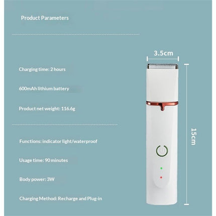 Dog Clippers for Grooming, Low Noise Rechargeable Cordless Electric Quiet Pet Hair Trimmer, Dog Grooming Kit for Small & Large Dogs Cats Pets with Thick Coats
