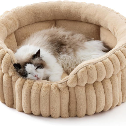 Round Corduroy Cat Bed
