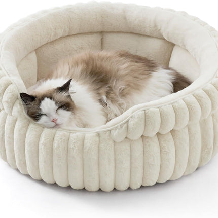 Round Corduroy Cat Bed