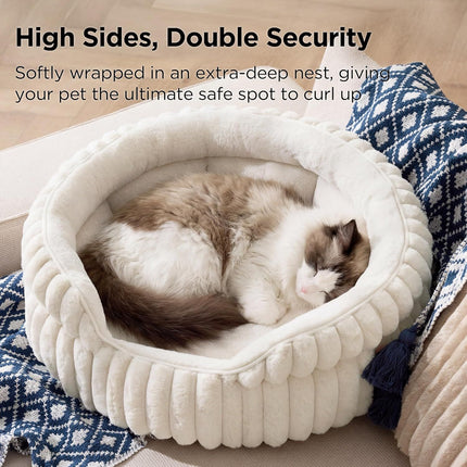 Round Corduroy Cat Bed