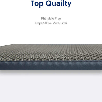 Cat Litter Mat, Kitty Litter Trapping Mat, Honeycomb Double Layer Mats, No Phthalate, Urine Waterproof, Easy Clean, Scatter Control, Catcher Litter Tray Box Rug Carpet