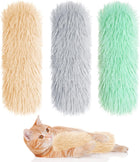 3pcs Cat Toys Cat Pillows, Catnip Toys Interactive Cat Kicker Toy Soft and Durable Plush Fabric Kick Sticks Chasing Chewing Filled Chew for Puppy Kitty Exercise (Gray, Beige, Grass Green)