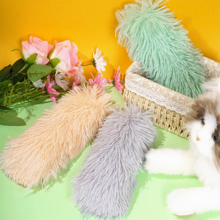 3pcs Cat Toys Cat Pillows, Catnip Toys Interactive Cat Kicker Toy Soft and Durable Plush Fabric Kick Sticks Chasing Chewing Filled Chew for Puppy Kitty Exercise (Gray, Beige, Grass Green)