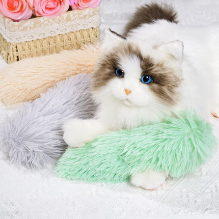 3pcs Cat Toys Cat Pillows, Catnip Toys Interactive Cat Kicker Toy Soft and Durable Plush Fabric Kick Sticks Chasing Chewing Filled Chew for Puppy Kitty Exercise (Gray, Beige, Grass Green)