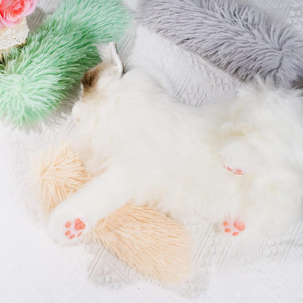 3pcs Cat Toys Cat Pillows, Catnip Toys Interactive Cat Kicker Toy Soft and Durable Plush Fabric Kick Sticks Chasing Chewing Filled Chew for Puppy Kitty Exercise (Gray, Beige, Grass Green)